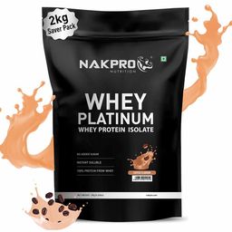Nakpro Whey Platinum Whey Protein Isolate,  4.4 lb  Coffee -image-55
