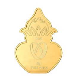 Joyalukkas 24KT(999) Gold Kalasha Gold Coin 5 Gm-image-38