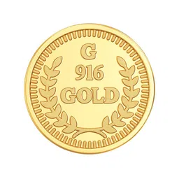 Joyalukkas Leaf Design 22KT Gold Coin-1gm-image-25