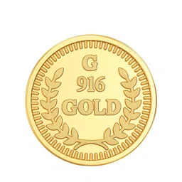 Joyalukkas Leaf-Design 22KT Gold Coin-2gm-image-23