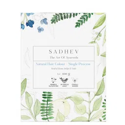 SADHEV Single Process Natural Hair Colour with Henna & Amla - 100 g-picture-7