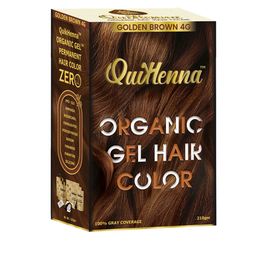 QUIKHENNA Organic Gel PPD & Ammonia Free Hair Colour 210 g - Golden Brown-49