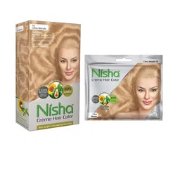 Nisha Creme Long Lasting Hair Colouring Combo Pack - Ultra  Blonde 160 gm-15