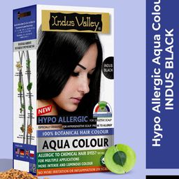 Indus Valley Hypo Allergic Aqua Black Hair Colour-39