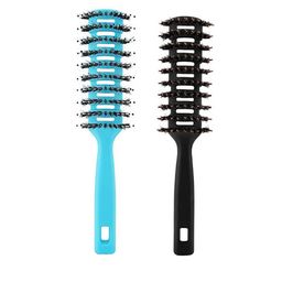 Kuber Industries Set of 2 Flexible Bristles Hair Brush With Paddle-2