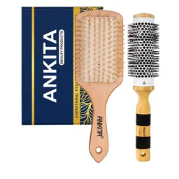 ANKITA 2-Pcs AP-2431 Hair Brush Combo - Beige-image-57