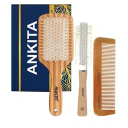 ANKITA 3-Pcs AP-2426 Hair Brush Combo - Beige-57