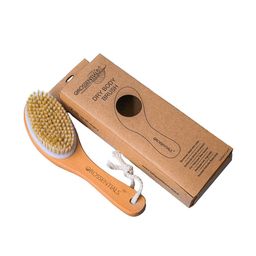 OROSSENTIALS Brown Dry Body Brush-image-2