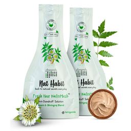 Nat Habit Wide Tooth kacchi Neem Comb & Neem Bhringraj NutriMask image 5