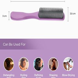 Kuber Industries Set of 3 Flexible Bristles Hair Brush With Paddle image 3