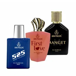 JOHN PHILLIPS Set of 3 Eau De Parfum - 525 + First Love + Manget - 60ml Each-picture-45