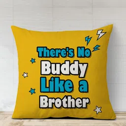 The Purple Tree Unisex Typography Printed Cushion & Rakhi Gift Set-3