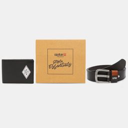 Spykar Leather Belt & Wallet Combo-44