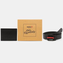 Spykar Leather Belt & Wallet Combo-11