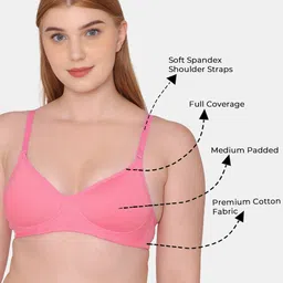 Tweens Pack Of 3 Full Coverage Bra - All Day Comfort image 5