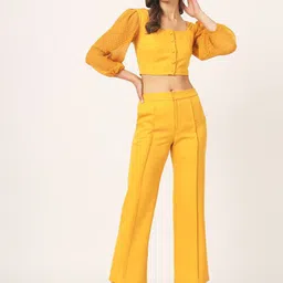 Beatnik Casual Self-Design Top With Trouser Co-Ords-image-28