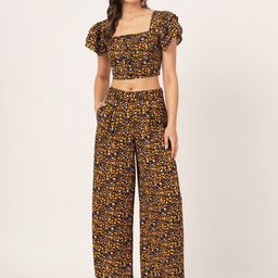 Beatnik Casual Printed Top With Trouser Co-Ords-image-58