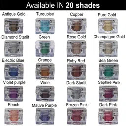 Veoni BELLE Set Of 2 HD Holographic Glitter Eyeshadow 5g Each-Copper 13 & Violet Purple 10 image 2
