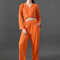 Myshka V-Neck Long Sleeves Top With Trouser-picture-23