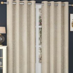 B' Decorlish Beige Set of 2 Black Out Long Door Core-42