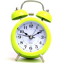 Sigaram Lime Green & White Textured Contemporary Alarm Clock-picture-13