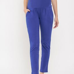 Clovia Women Chic Basic Pure Cotton Maternity Lounge Pants-image-22