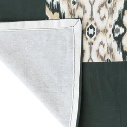 BLANC9 Green & White Digital Printed Pure Cotton Rectangular Table Cover image 4