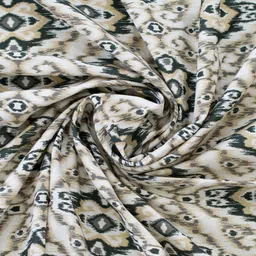 BLANC9 Green & White Digital Printed Pure Cotton Rectangular Table Cover image 5