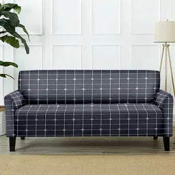 Cortina Grey Printed 2-Seater Sofa Cover-image-43