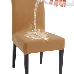 HOKIPO Camel Brown Water Resistant Chair Cover-image-96