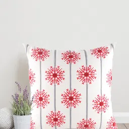 Home Red Embroidered Polyester Cushion Cover-39