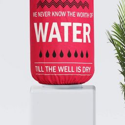 SWAYAM Pink & White Digitally Printed Water Dispenser Bottle Cover-55