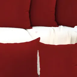 DADDY COOL Maroon 5 Pieces Velvet Filled Cushions With Cover-34