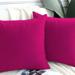 DADDY COOL Rose 2 Pieces Velvet Filled Cushions With Cover-25