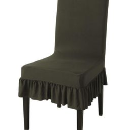 HOKIPO Olive Square Frilled Dining Chair Cover-image-11