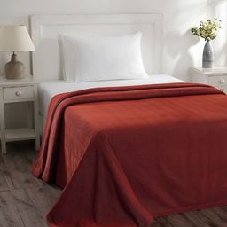 MASPAR Colorart Caroline Burnt Red 120 TC Single Bed Cover-image-47