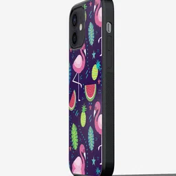 macmerise Flamingo IPhone 12 Bumper Case Cover-image-6