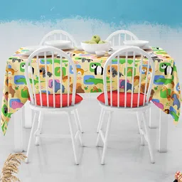 ArtzFolio Multicoloured Anti-Slip 4-Seater Table Cover-image-93