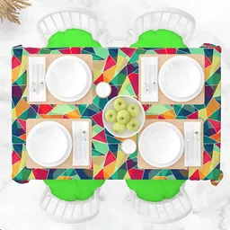 ArtzFolio Multicoloured Anti-Slip 4-Seater Table Cover-image-97