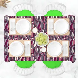 ArtzFolio Multicoloured Anti-Slip 4-Seater Table Cover-image-83