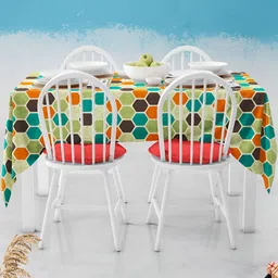 ArtzFolio Multicoloured Anti-Slip 4-Seater Table Cover-image-91