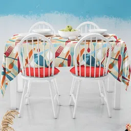 ArtzFolio Multicoloured Anti-Slip 4-Seater Table Cover-image-81