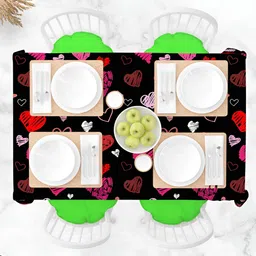 ArtzFolio Multicoloured Anti-Slip 4-Seater Table Cover-image-85