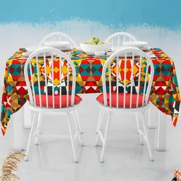 ArtzFolio Multicoloured Anti-Slip 4-Seater Table Cover-image-99