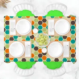 ArtzFolio Multicoloured Anti-Slip 4-Seater Table Cover-image-64