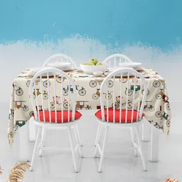 ArtzFolio Multicoloured Anti-Slip 4-Seater Table Cover-image-75