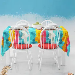 ArtzFolio Multicoloured Anti-Slip 4-Seater Table Cover-image-80