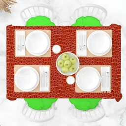 ArtzFolio Multicoloured Anti-Slip 4-Seater Table Cover-55