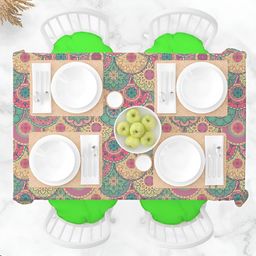 ArtzFolio Multicoloured Anti-Slip 6-Seater Table Cover-image-79