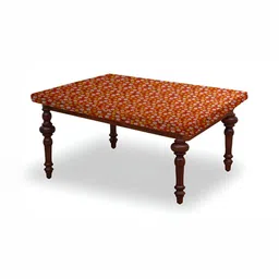 Stylista Maroon Floral Waterproof Rectangular 4-Seater Table Cover-8